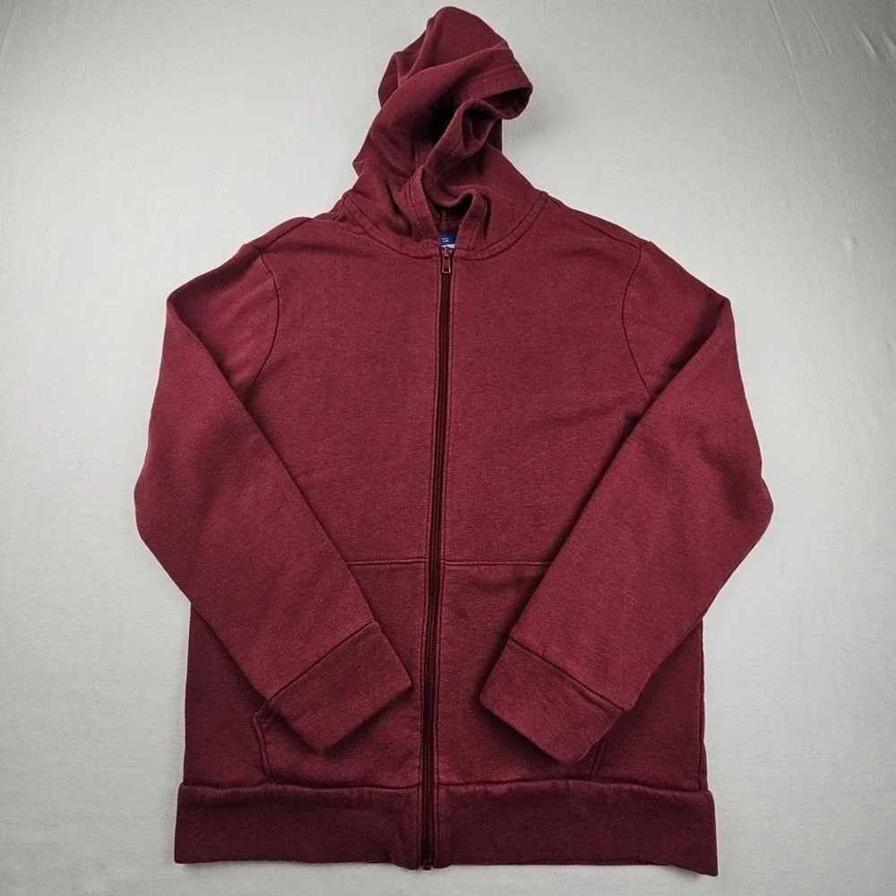 Old Navy Basic Hoodie Boys/Girls Burgundy Size XXL (18) Full Zip Hoodie Casual